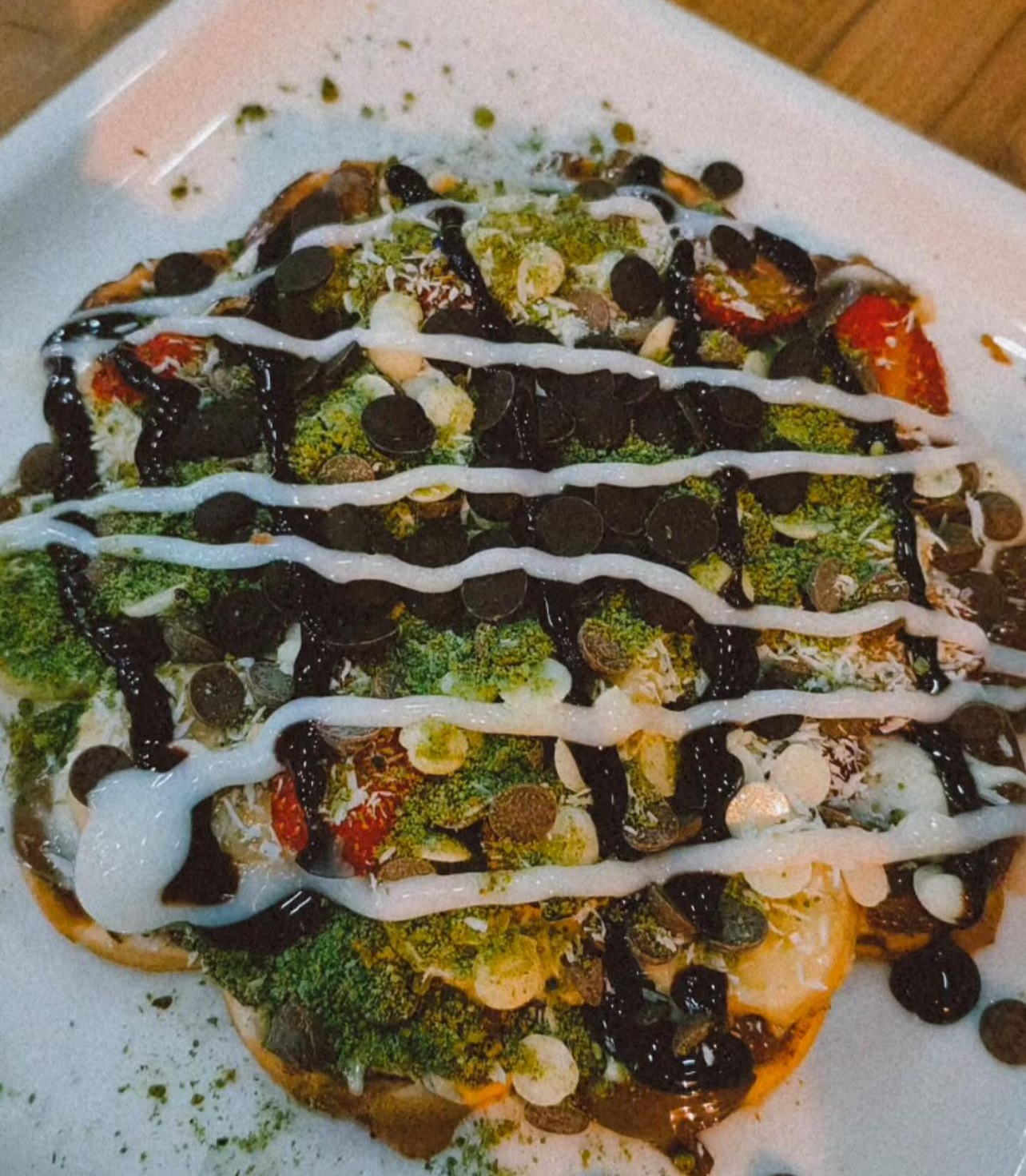 Waffle ekstra dondurmalı