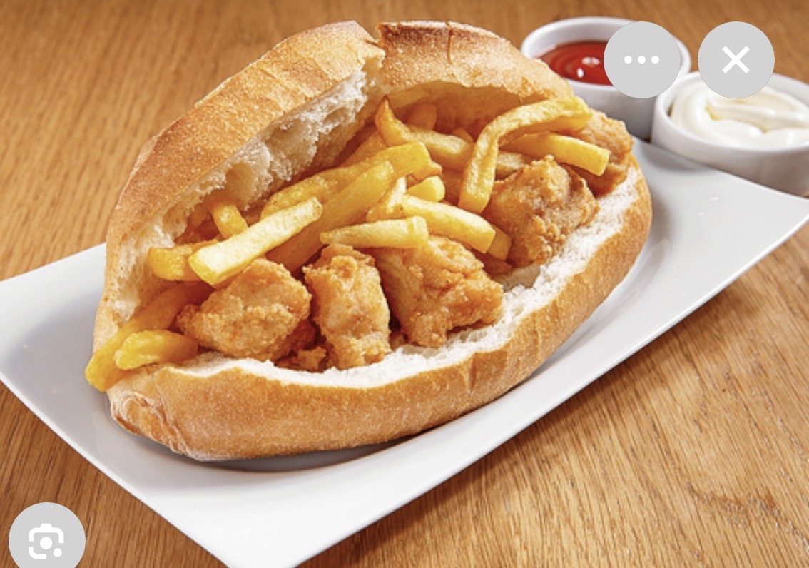 Nugget ekmek arası